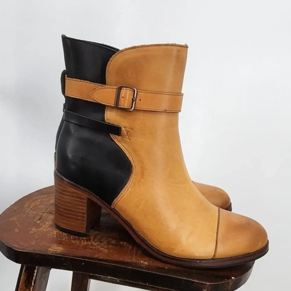 Wolverine 1000 Mile By Samantha Pleet Boots Bonny Pull On Heel Booties Leather 8